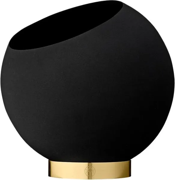 AYTM GLOBE Vaso Nero Ø21 cm