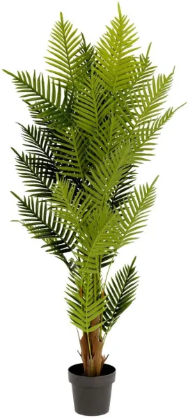 Palmera, Pianta artificiale, verde/nero, H150x70x70 cm
