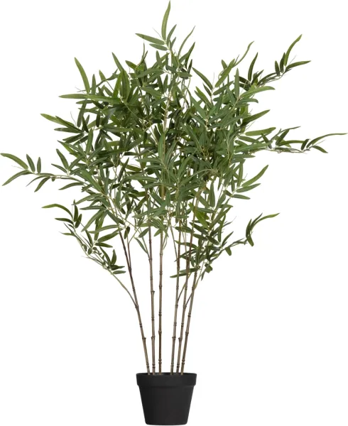 Bambusa, Pianta artificiale, verde, H100x110x110 cm