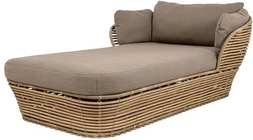 Cane-Line Basket daybed - Struttura naturale incl. cuscino