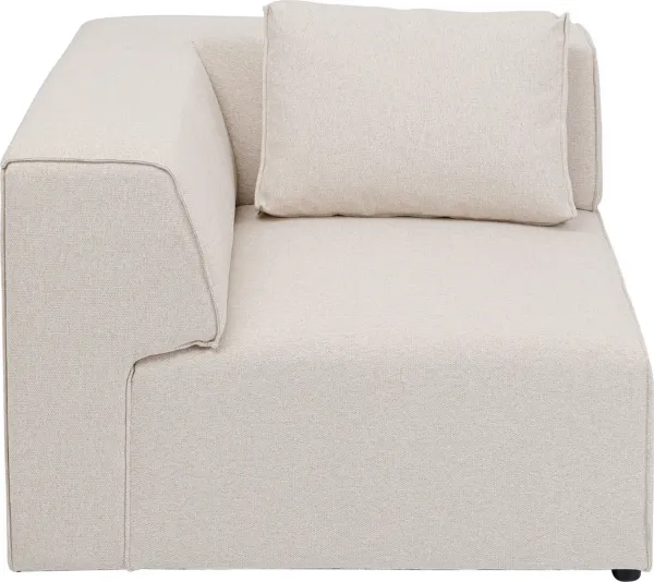 KARE DESIGN Infinity Corner Elements Cream Right modulo - poliestere color crema e polipropilene