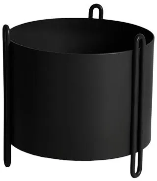 Woud Pidestall Vaso Piccolo Nero