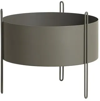 Woud Pidestall Vaso per Piante Medio Taupe