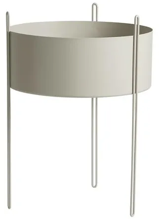 Woud Pidestall Pianta in vaso Grande Grigio