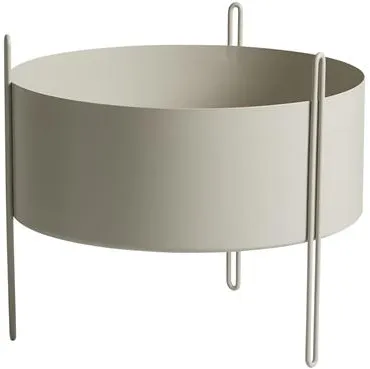 Woud Pidestall Vaso per Piante Medio Grigio