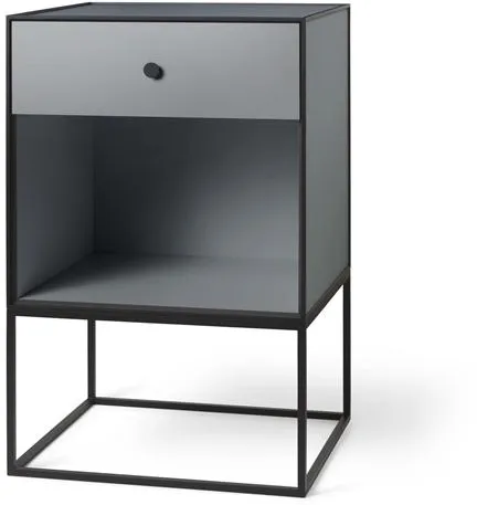 Audo Frame 49 Tavolino Laterale Con 1 Cassetto Grigio Scuro