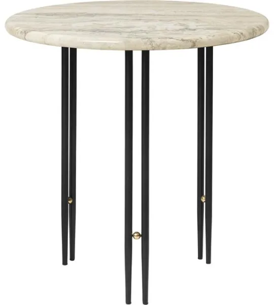 GUBI IOI Tavolino Ø50 Nero/Beige