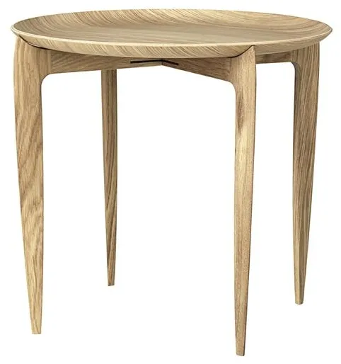 Fritz Hansen Tray Tavolino in rovere Ø45