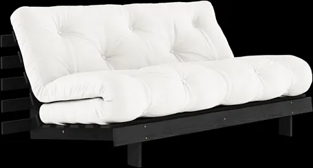 Karup Design Roots Divano Letto con Materasso Roots 160x200 Naturale/Laccato Nero