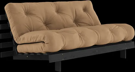 Karup Design Roots Divano Letto con Materasso Roots 160x200 Mocca/Laccato Nero