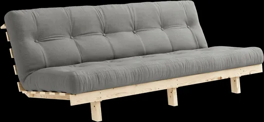 Karup Design Lean Divano Letto con Materasso Alpha 130x200 Grigio/Raw