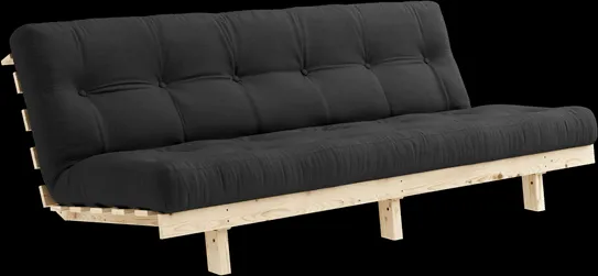 Karup Design Lean Divano letto con materasso Alpha 130x200 Grigio scuro/Raw