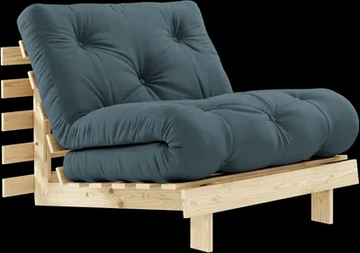 Karup Design Roots Divano Letto Con Materasso 90x200 757 Petrol Blue/Pino