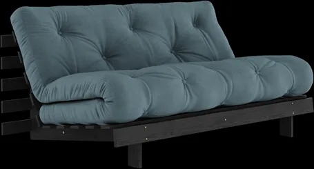 Karup Design Roots Divano Letto con Materasso Roots 160x200 Petrolio/Nero Laccato