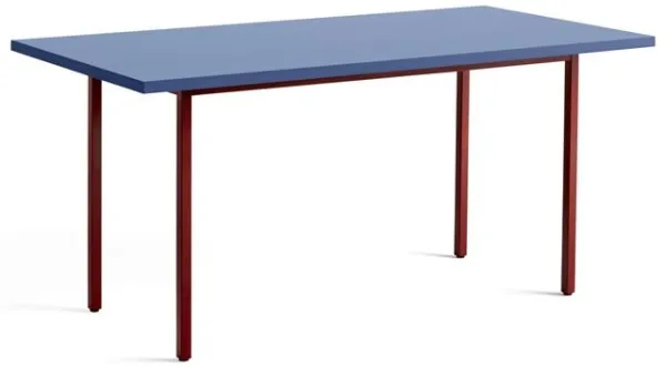 HAY Two-Colour Tavolo da pranzo L160 Maroon Red/Blue